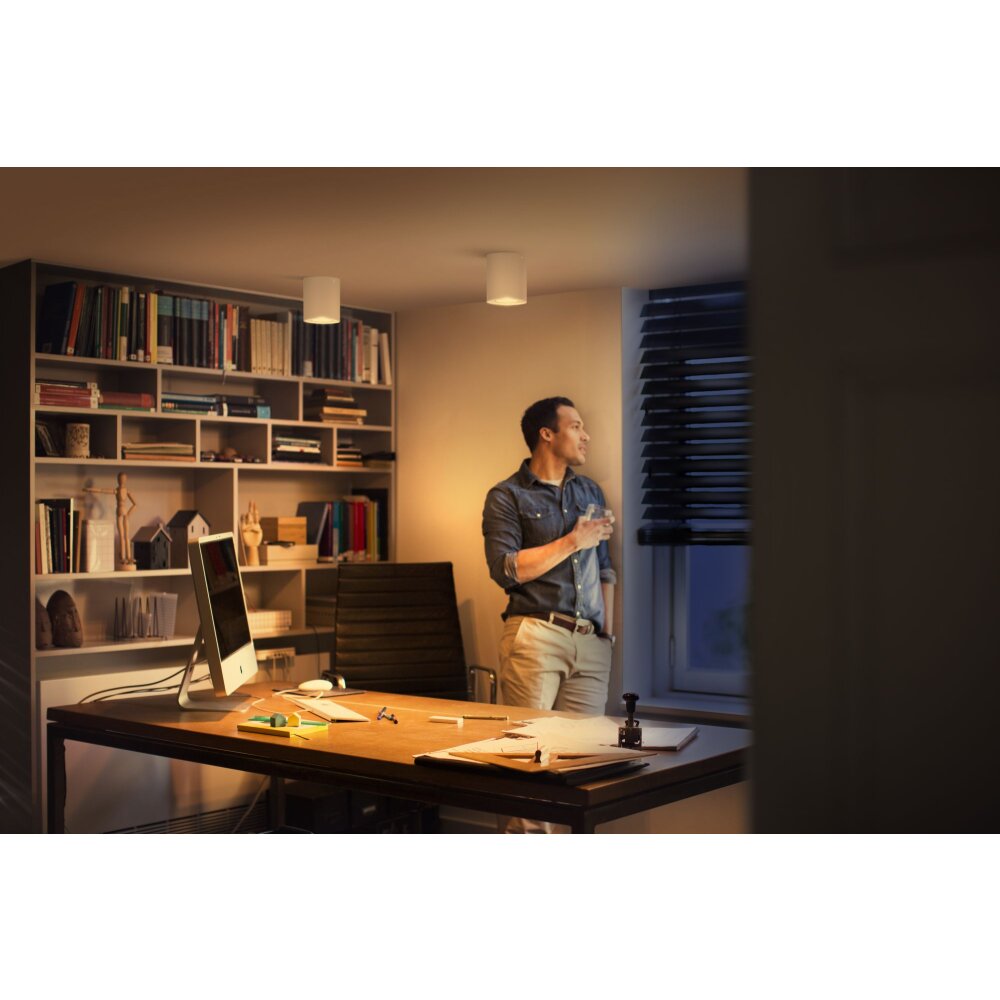 Philips Hue Pillar Plafondlamp LED Wit, 1-licht, Afstandsbediening