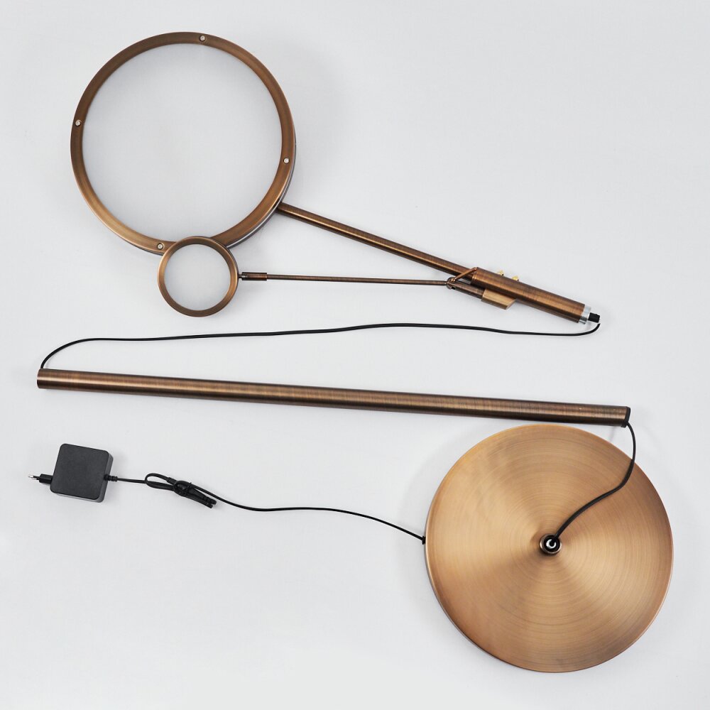 Huallilemu Uplighter LED Oud messing, 2-lichts