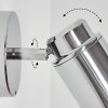 Douarnenez Muurlamp Chroom, 1-licht