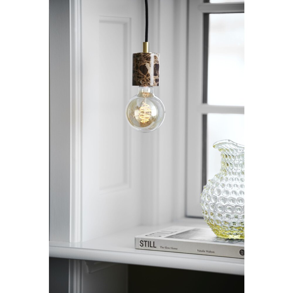 Nordlux SIV Hanger Marmer kleur, Zwart, 1-licht main product photo