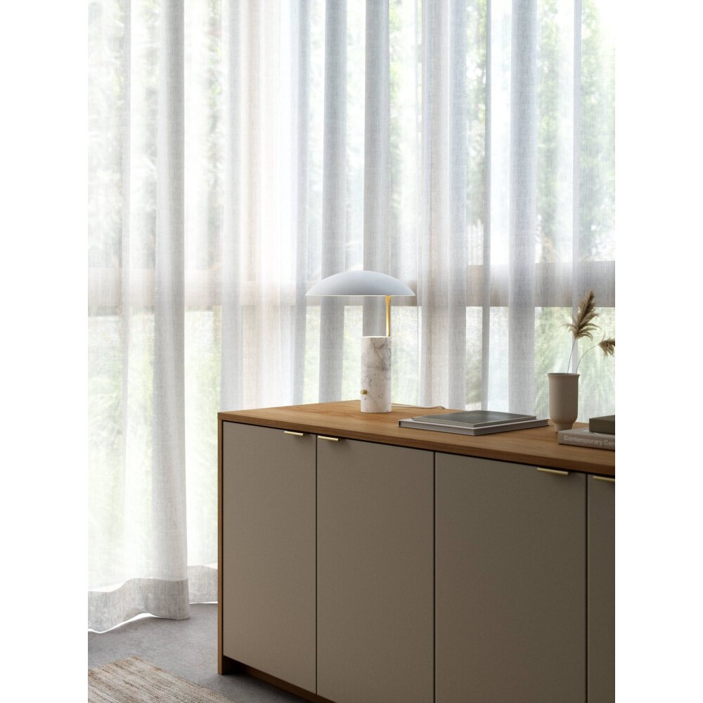 Design For The People by Nordlux MADEM Tafellamp Messing, Wit, 1-licht main product photo