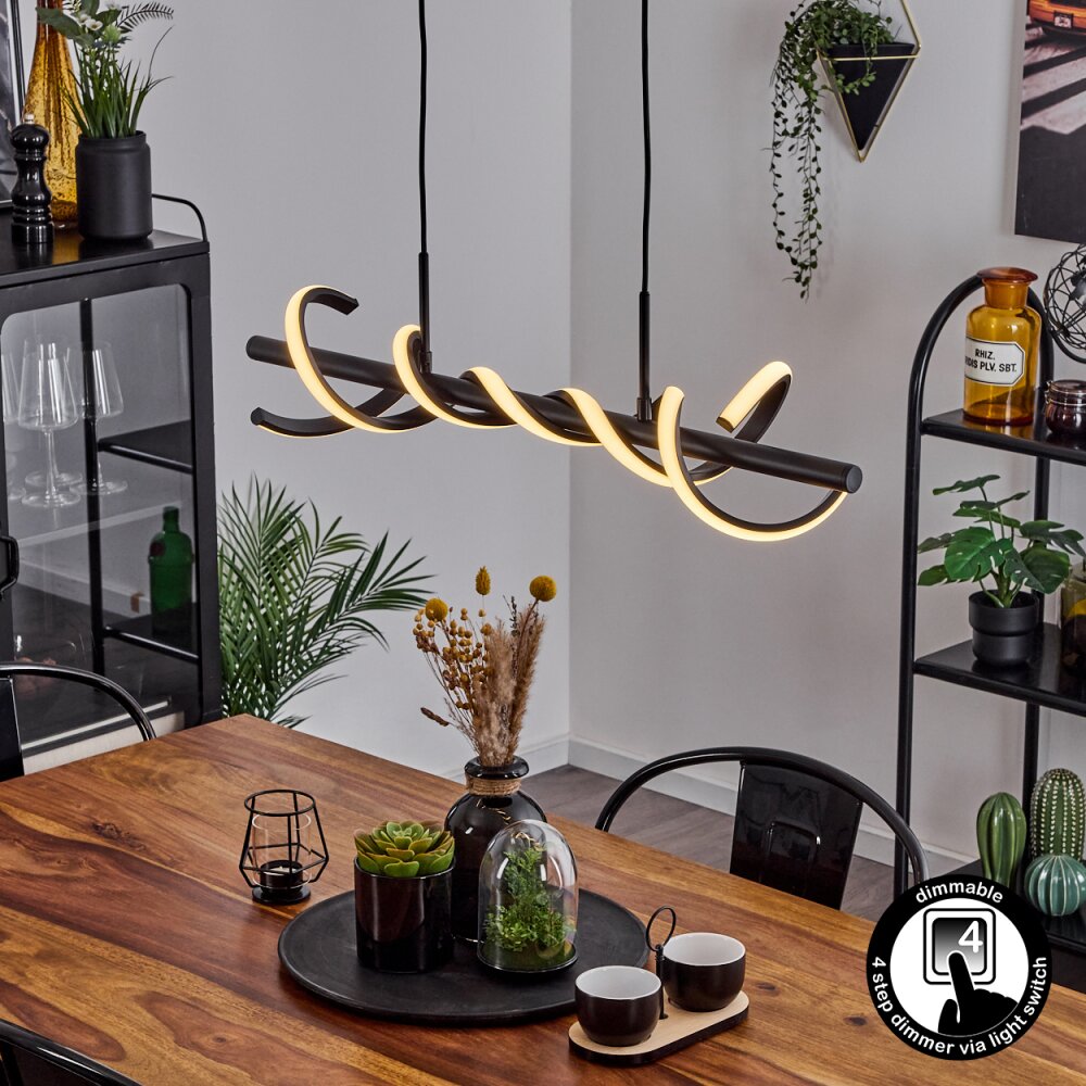 Alvarim Hanglamp LED Zwart, 1-licht main product photo