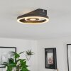 Canhoso Plafondlamp LED Zwart, 1-licht