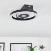 Canhoso Plafondlamp LED Zwart, 1-licht