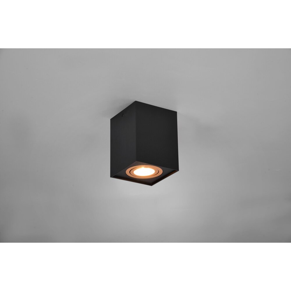Trio Cookie Plafondlamp Goud, Zwart, 1-licht