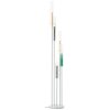 Brilliant Inez Staande lamp LED Zilver, 5-lichts