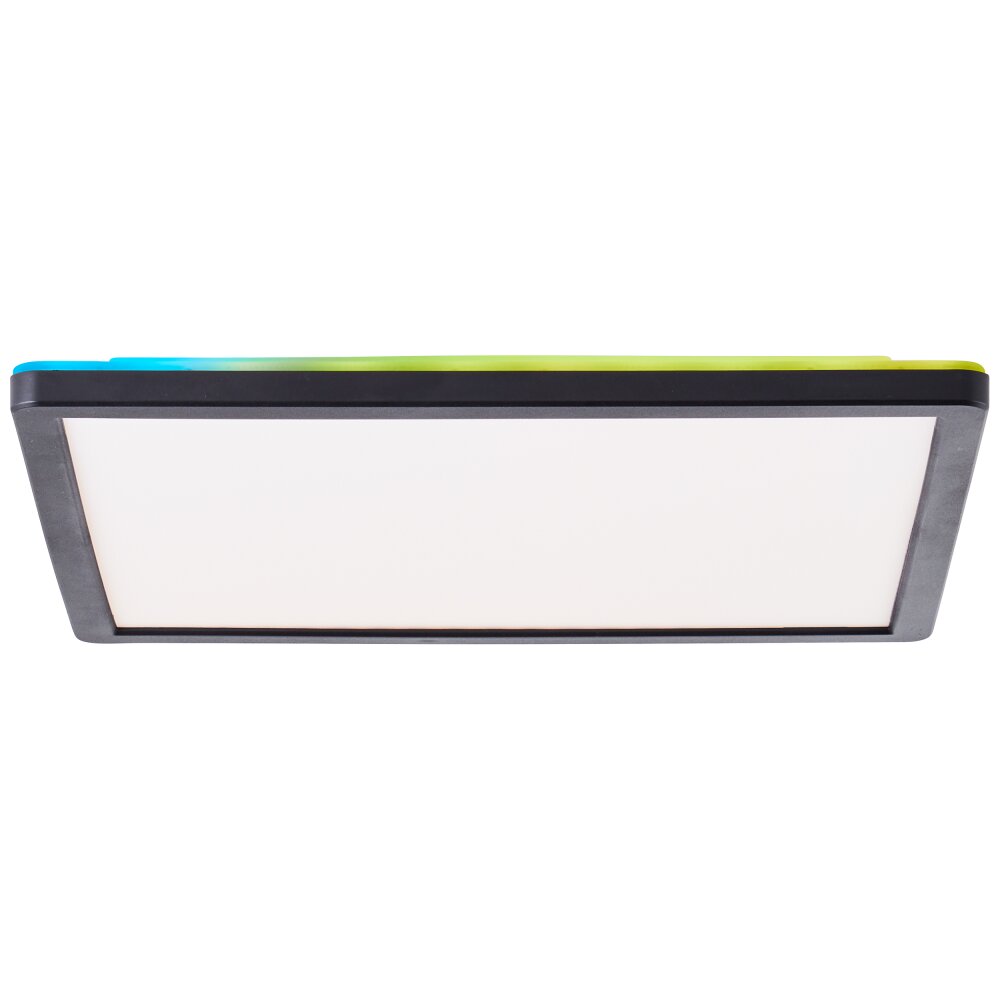 Brilliant Saltery Plafondpaneel LED Wit, 1-licht, Afstandsbediening, Kleurwisselaar