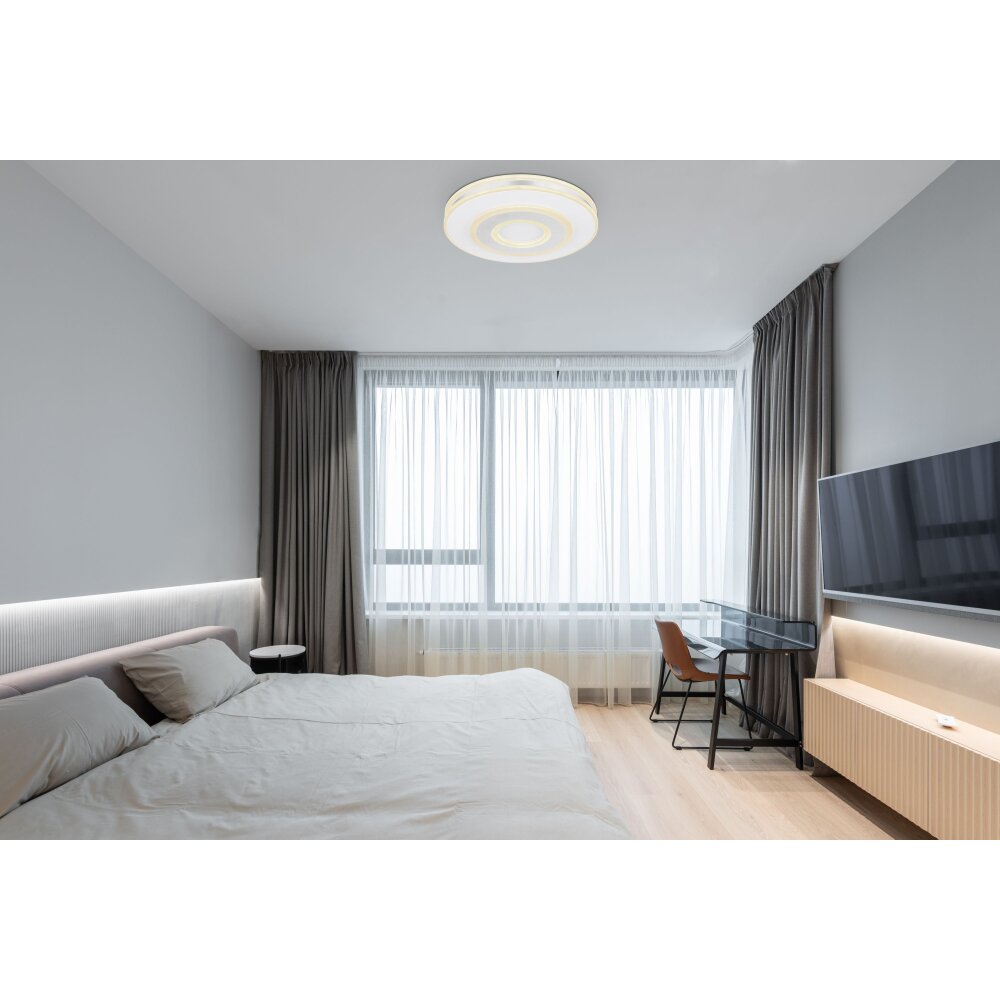 Globo MARU Plafondlamp LED Wit, 1-licht, Afstandsbediening main product photo