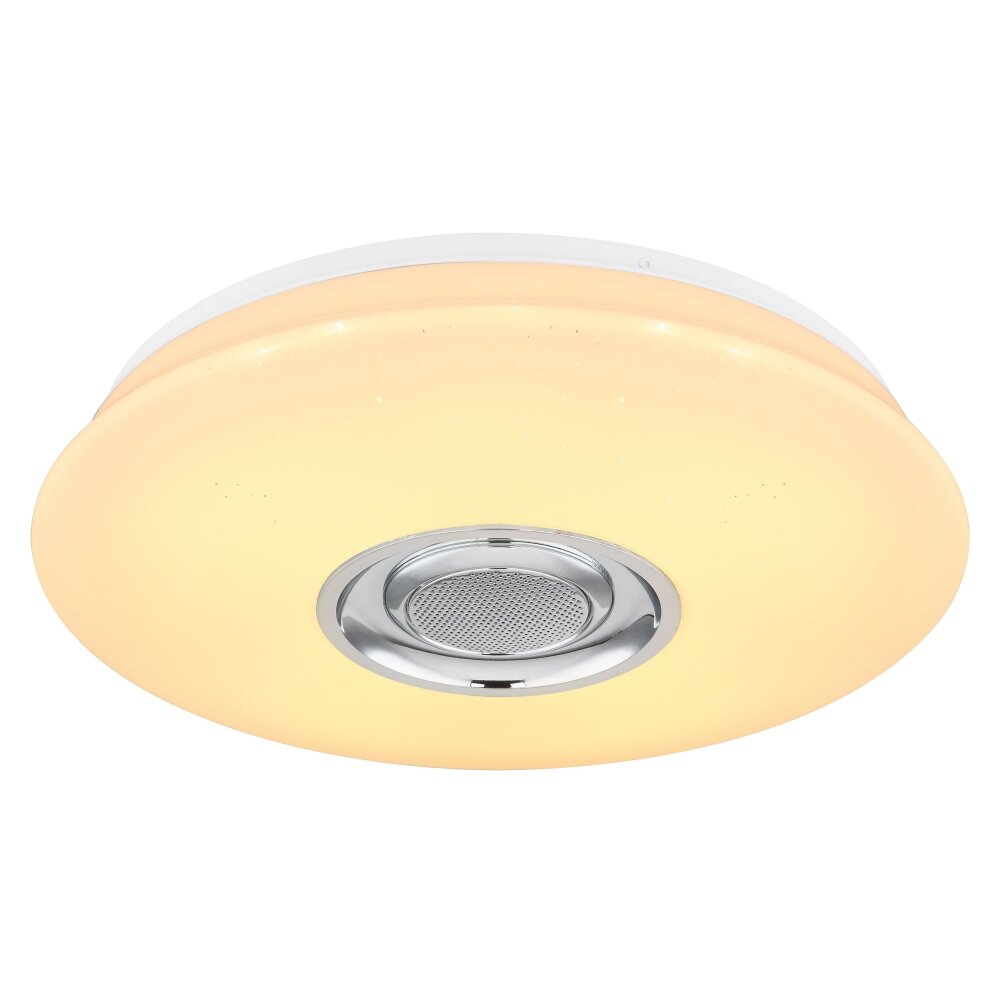 Globo DUNNY Plafondlamp LED Wit, 1-licht, Afstandsbediening, Kleurwisselaar