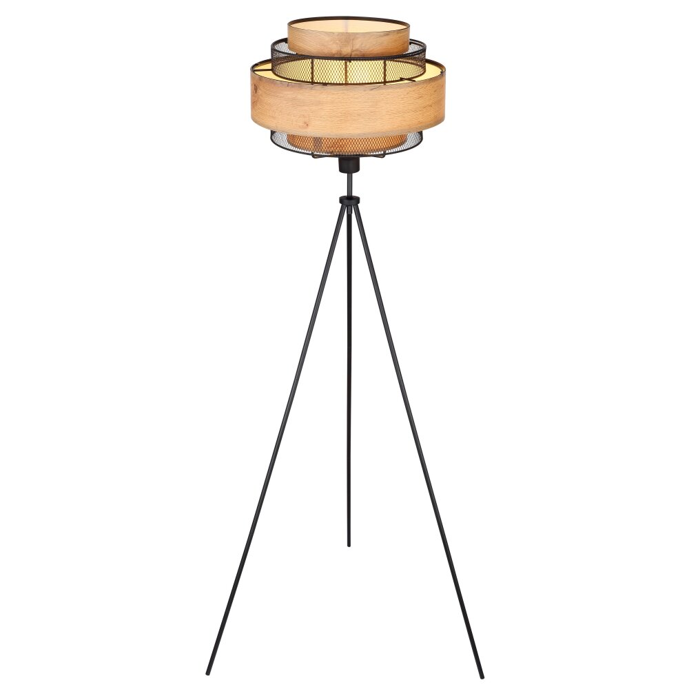 Globo SOENI Staande lamp Zwart, 1-licht