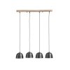 Globo HERMI Hanger Antiek, Natuurlijke kleuren, 4-lichts