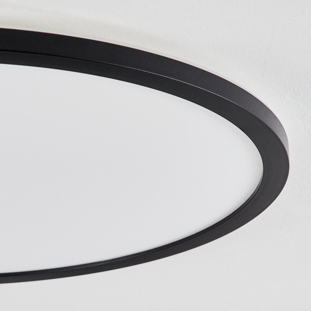 Sasinhosa Plafondpaneel LED Zwart, 1-licht, Afstandsbediening
