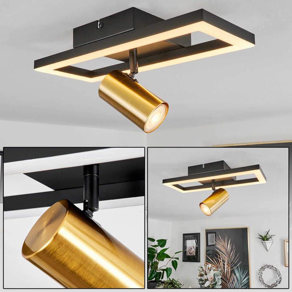 Reboleiro Plafondlamp LED Zwart, 2-lichts main product photo