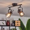 Trajouca Plafondlamp Zwart, 2-lichts