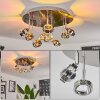 Fernandaires Plafondlamp LED Nikkel mat, 18-lichts