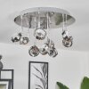 Fernandaires Plafondlamp LED Nikkel mat, 18-lichts