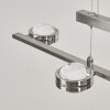 Fernandaires Hanglamp LED Nikkel mat, 8-lichts