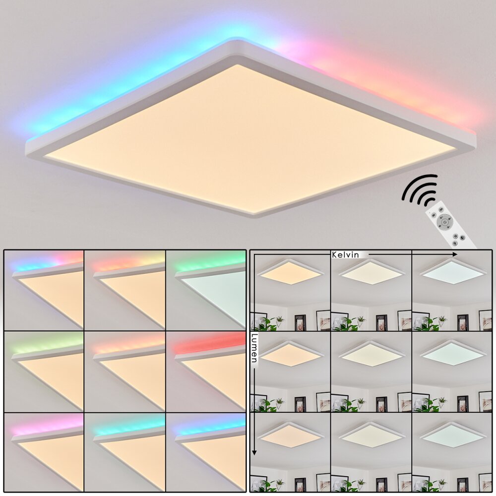 Hortinhas Plafondpaneel LED Wit, 1-licht, Afstandsbediening, Kleurwisselaar main product photo