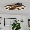 Canhoso Plafondlamp LED Zwart, 1-licht