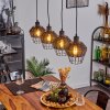 Benagil Hanglamp Zwart, 4-lichts