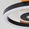 Taboneira Plafondlamp LED Natuurlijke kleuren, Zwart, Wit, 1-licht