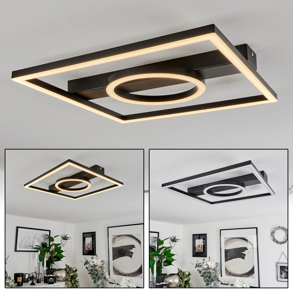 Canhoso Plafondlamp LED Zwart, 1-licht main product photo