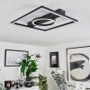 Canhoso Plafondlamp LED Zwart, 1-licht