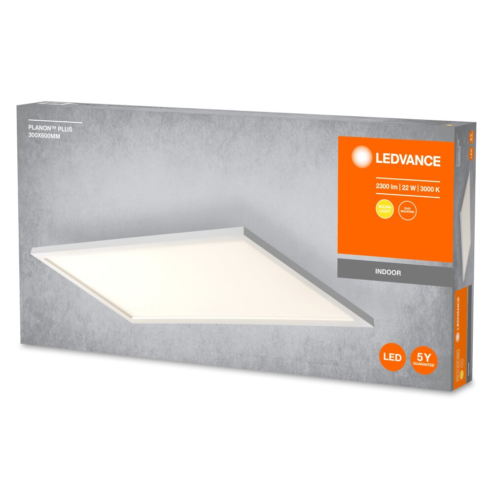LEDVANCE PLANON Plafondpaneel Wit, 1-licht
