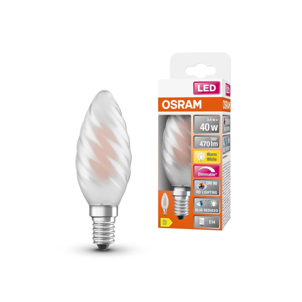 OSRAM SUPERSTAR LED E14 3,4 Watt 2700 Kelvin 470 Lumen main product photo