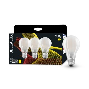 BELLALUX® CLA Set van 3 LED E27 11 Watt 2700 Kelvin 1521 Lumen