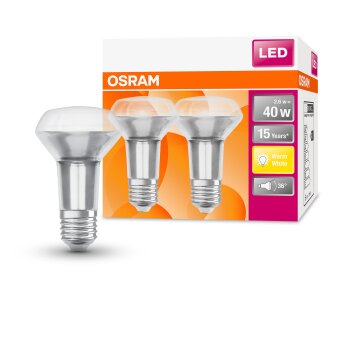OSRAM LED STAR Set van 2 E14 2,6 watt 2700 kelvin 210 lumen OSRAM LED STAR Set van 2 E14 2,6 watt 2700 kelvin 210 lumen