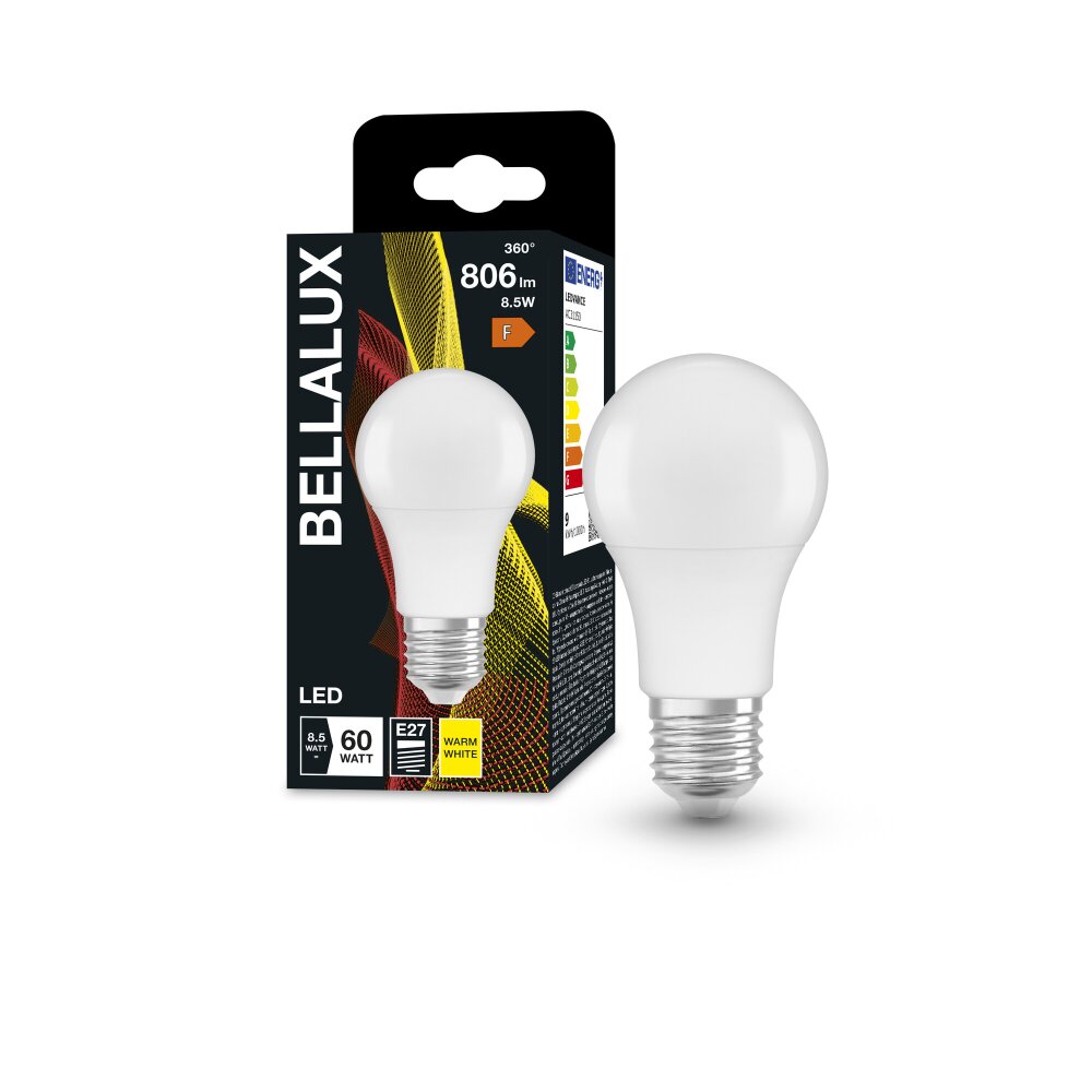 BELLALUX® LED E27 8,5 Watt 2700 Kelvin 806 Lumen main product photo