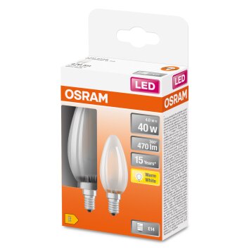 OSRAM LED Retrofit Set van 2 E14 4 Watt 2700 Kelvin 470 Lumen OSRAM LED Retrofit Set van 2 E14 4 Watt 2700 Kelvin 470 Lumen