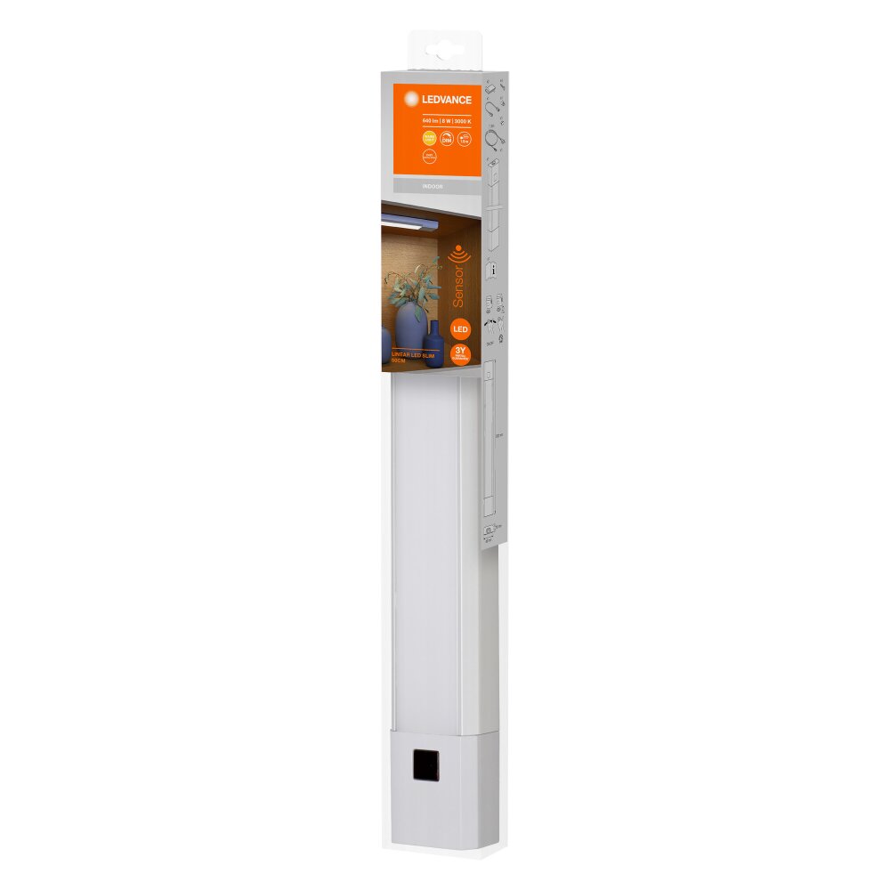 LEDVANCE LINEAR Onderbouw verlichting Grijs, 1-licht, Bewegingsmelder