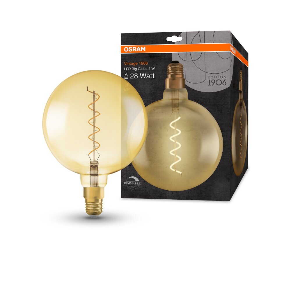 OSRAM Vintage 1906® LED E27 4 Watt 2000 kelvin 300 Lumen main product photo