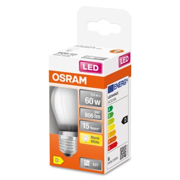 OSRAM LED Retrofit E27 5,5 Watt 2700 Kelvin 806 Lumen OSRAM LED Retrofit E27 5,5 Watt 2700 Kelvin 806 Lumen