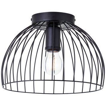 Brilliant Rupert Plafondlamp Zwart, 1-licht