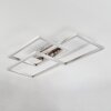 Relous Plafondlamp LED roestvrij staal, 3-lichts, Afstandsbediening, Kleurwisselaar
