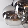Azurara Plafondlamp Zwart, 6-lichts