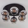 Azurara Plafondlamp Zwart, 6-lichts
