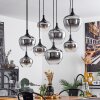 Azurara Hanger Zwart, 8-lichts