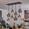 Azurara Hanger Zwart, 8-lichts