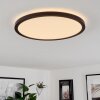 Sasinhosa Plafondpaneel LED Zwart, 1-licht, Afstandsbediening