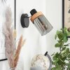 Azinhalinho Muurlamp Chroom, Zwart, 1-licht