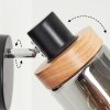Azinhalinho Muurlamp Chroom, Zwart, 1-licht