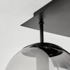 Salamonde Plafondlamp Zwart, 5-lichts