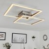 Relous Plafondlamp LED roestvrij staal, 2-lichts, Afstandsbediening, Kleurwisselaar