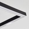Walschbronn Plafondlamp LED Bruin, houtlook, Zwart, 1-licht