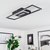 Vaseux Plafondlamp LED Zwart, Wit, 1-licht