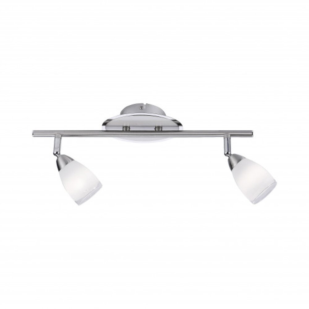 Leuchten Direkt VINO Plafondlamp roestvrij staal, 2-lichts main product photo